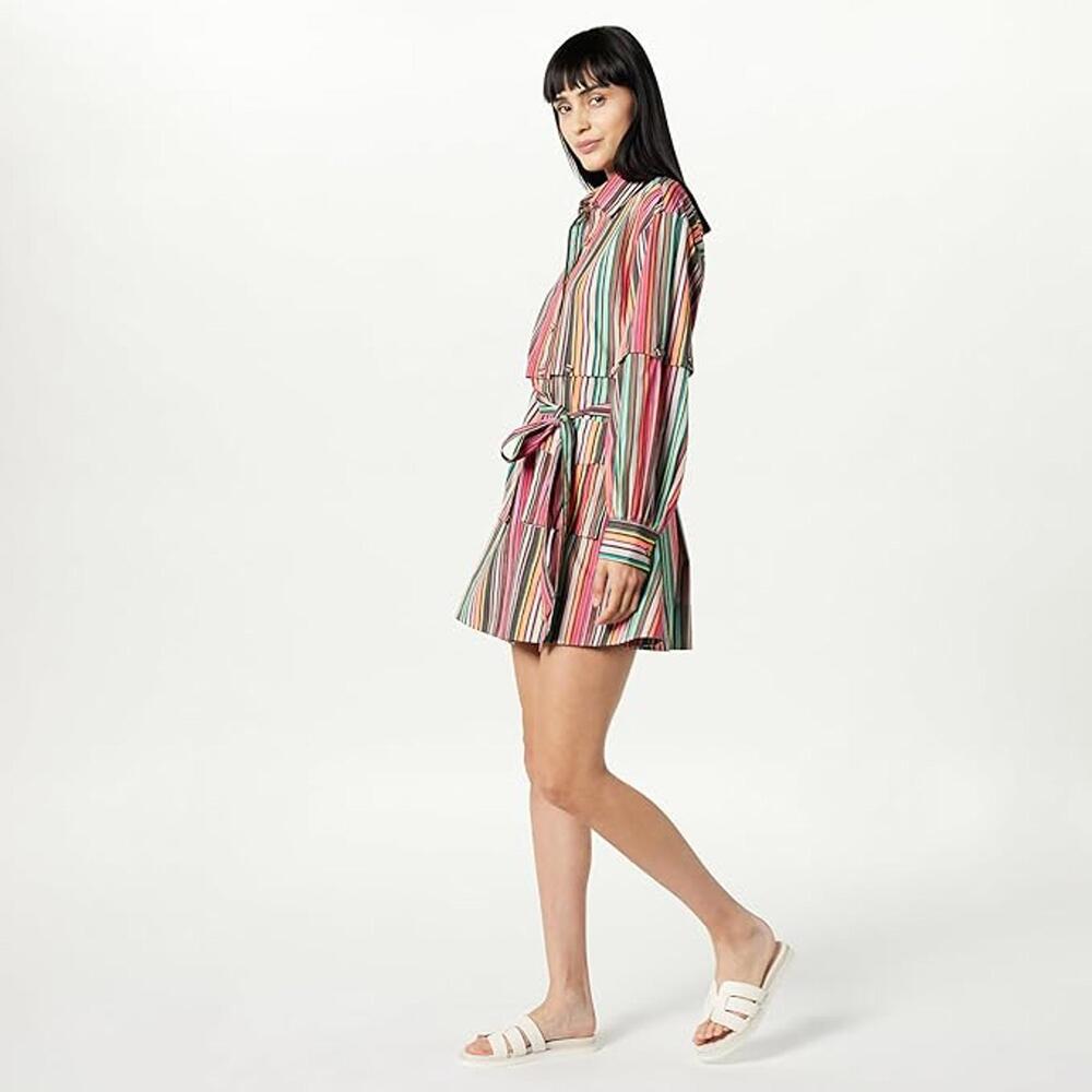 The Drop Women's *Convertible* Mini Shirt Dress with Belt, Size Small, NWT - Picture 4 of 5